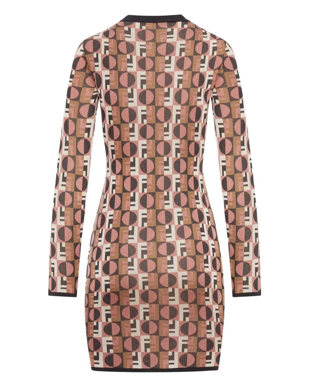 Fendi Pink Optical Mini Dress