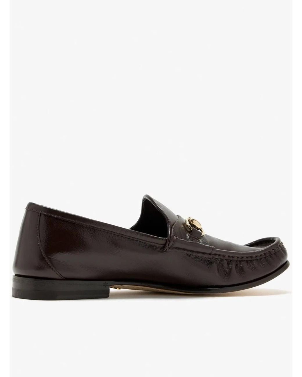 Gucci Brown Leather Moccasins for men