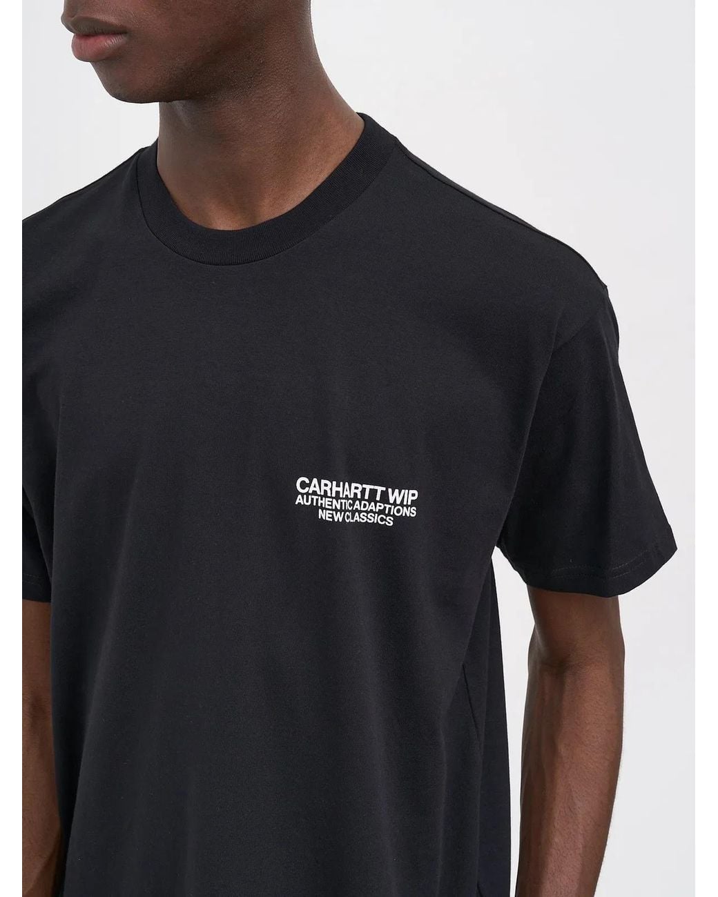 Carhartt Black T-Shirt S/S Sean Hamilton 03 for men