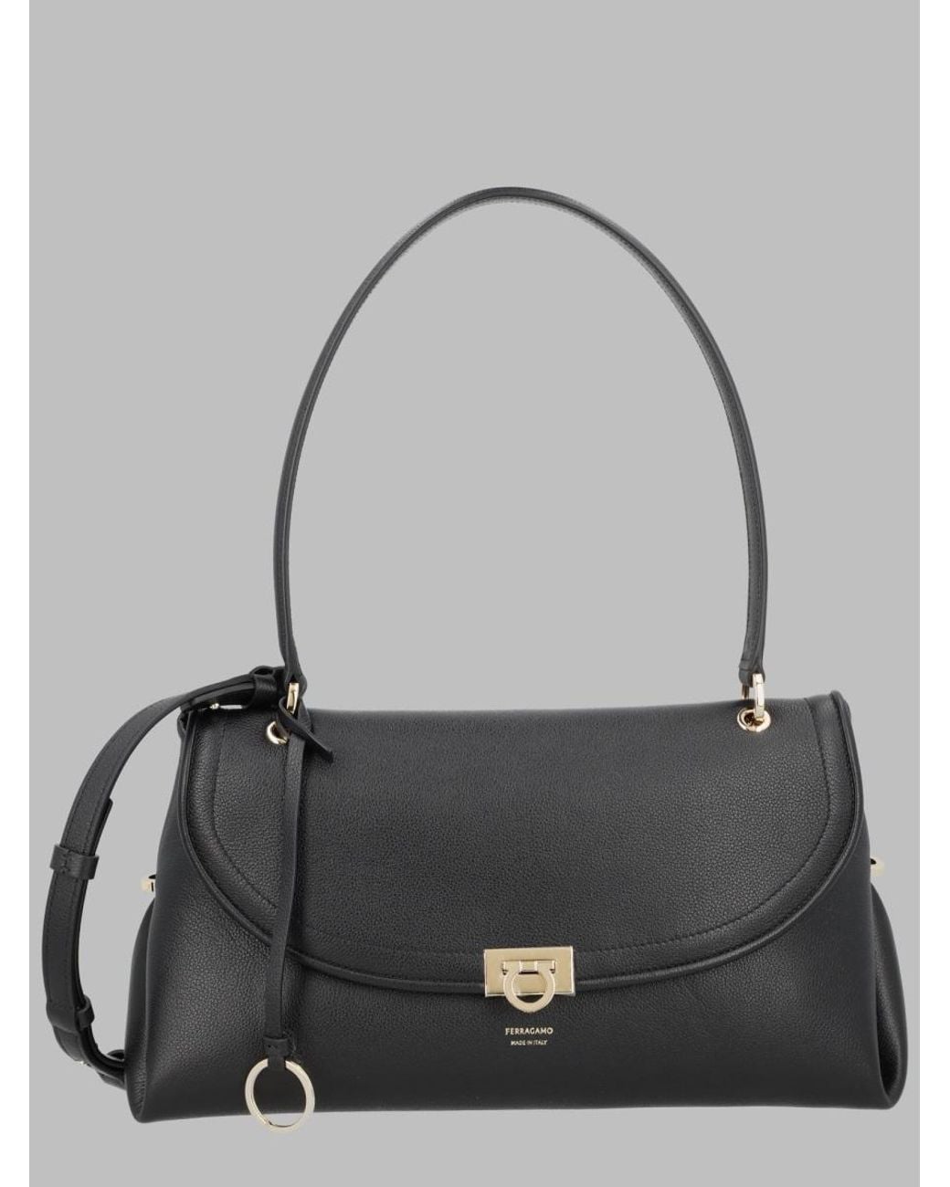Ferragamo Gray Sleek Shoulder Bag
