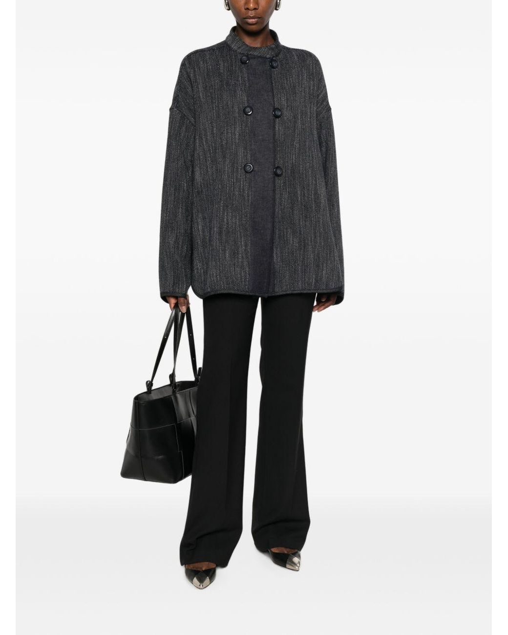 Emporio Armani Black Wool Blend Jacket