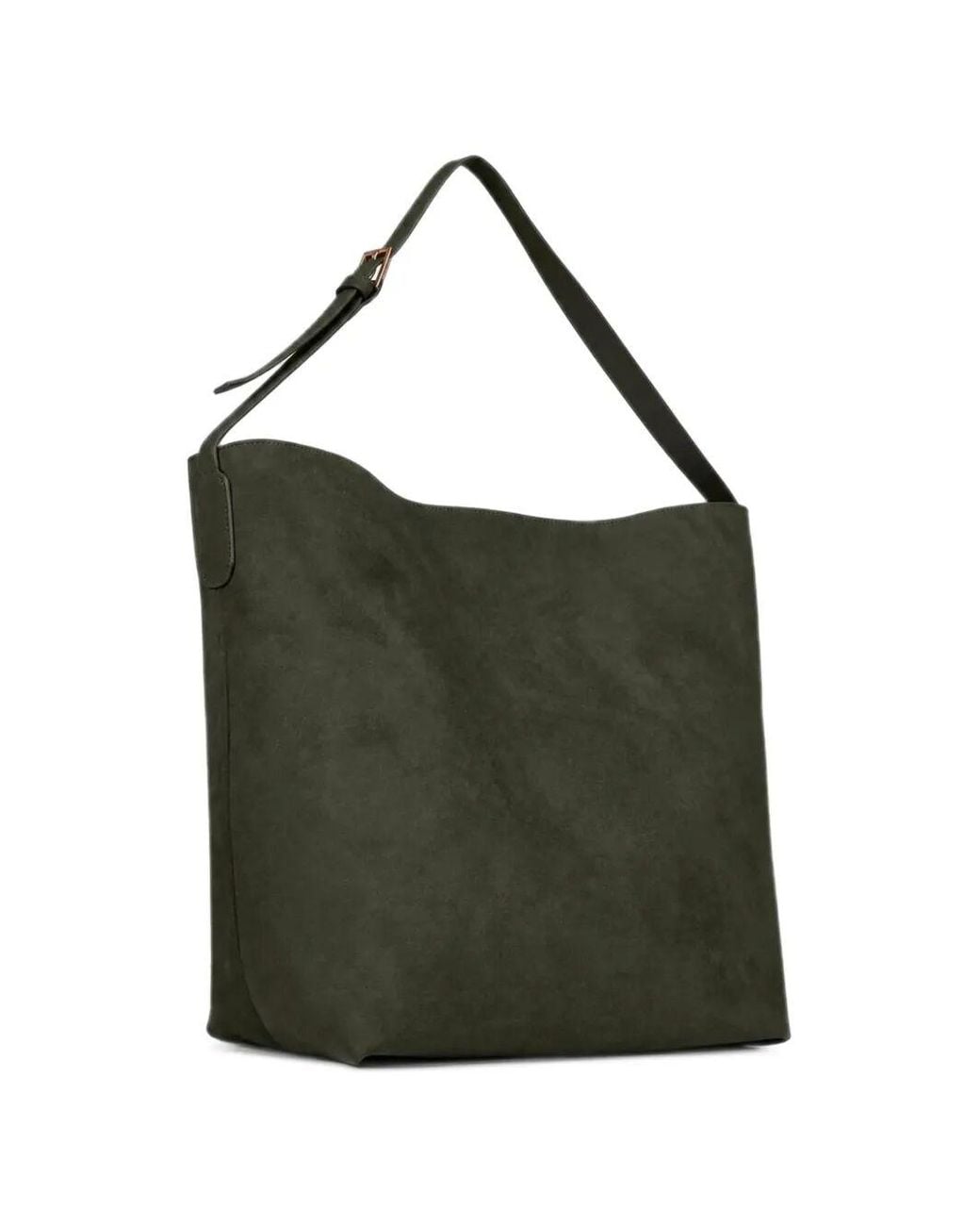 THEMOIRÈ Green "Zoe" Sac Bag Suede Effect