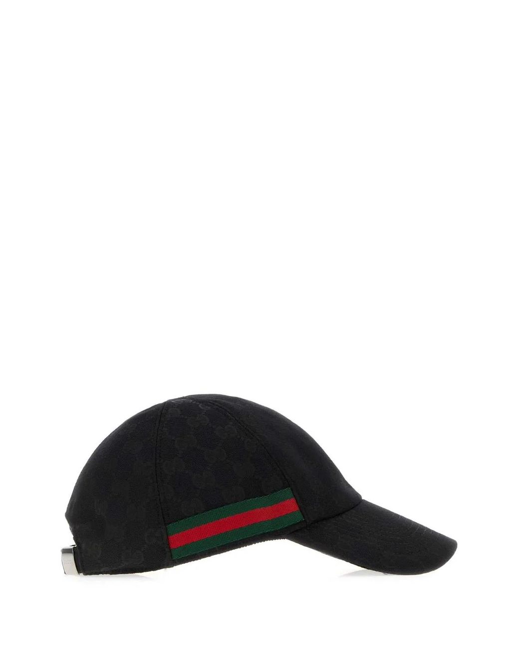 Gucci Black Gg Fabric Baseball Cap for men