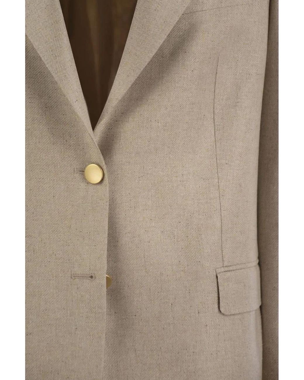 Tagliatore Natural Two-Button Silk Jacket