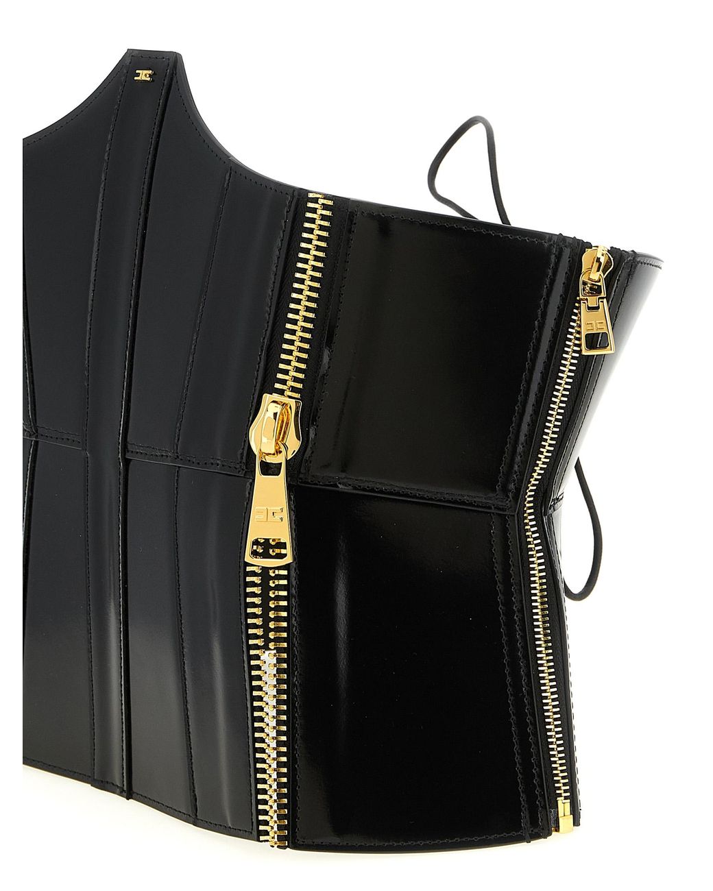 Elisabetta Franchi Black Bustier Belt