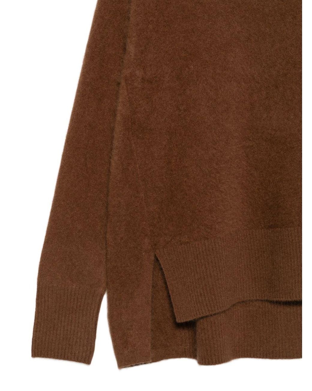 C.t. Plage Brown Wool Turtle-Neck Jumper