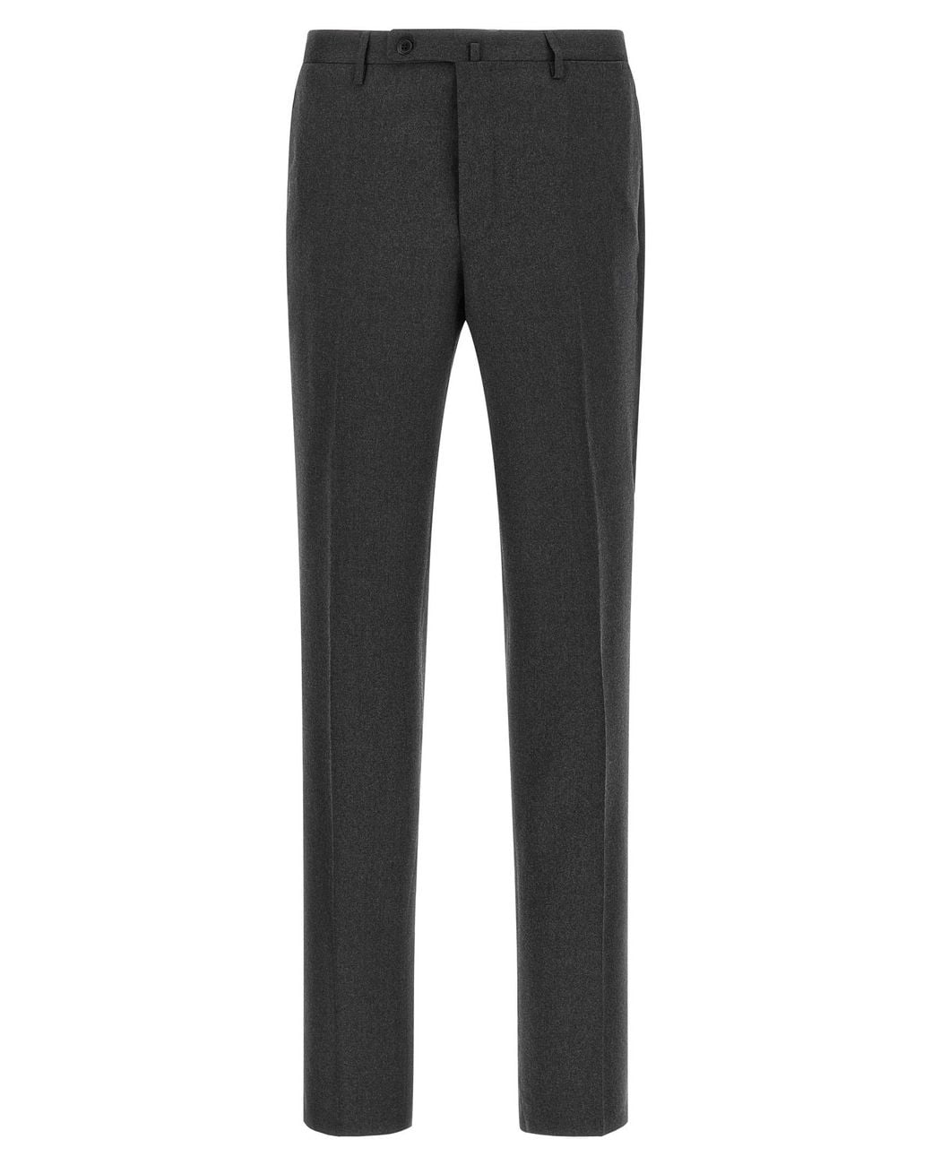 Incotex Gray Pants With Front Crease for men