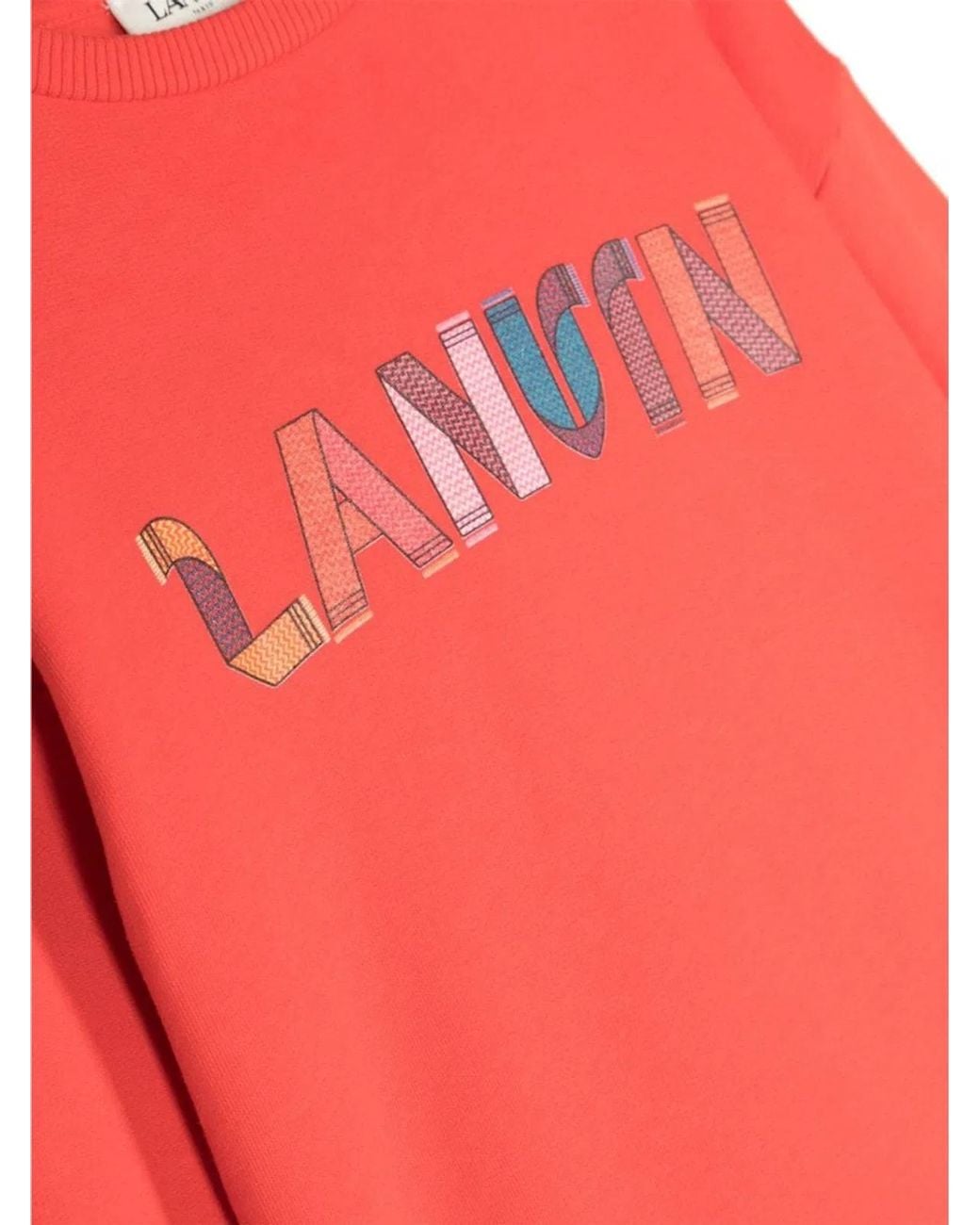Lanvin Orange Sweatshirt With Logo