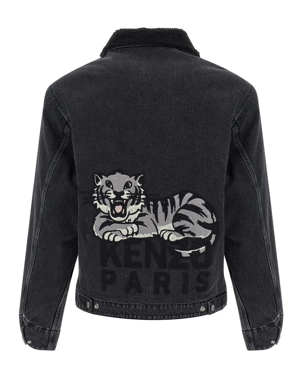 KENZO Blue Happy Tiger' Denim Jacket for men