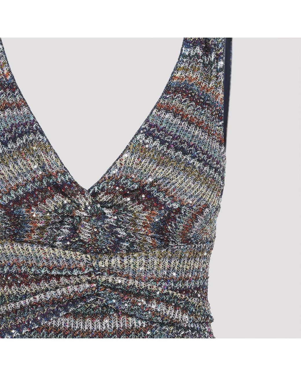 Missoni Gray Multi Caperdoni Long Dress