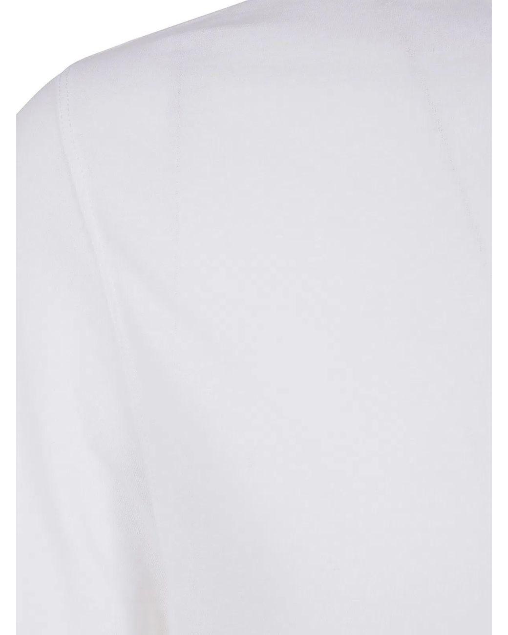 Zanone White Long Sleeves Classic T-Shirt for men