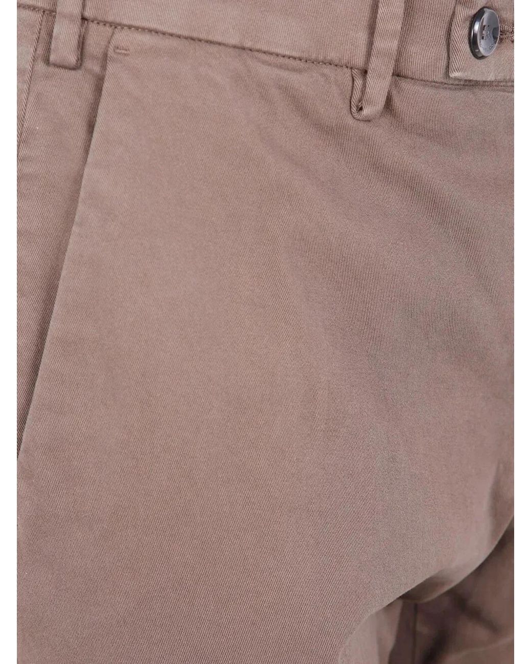 Michael Coal Brown "Capri American Pocket" Trousers for men