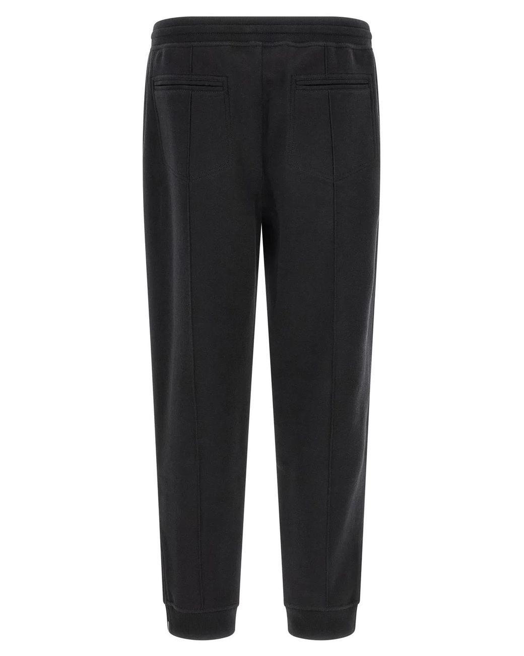 Brunello Cucinelli Black Cotton, Cashmere And Silk Joggers for men