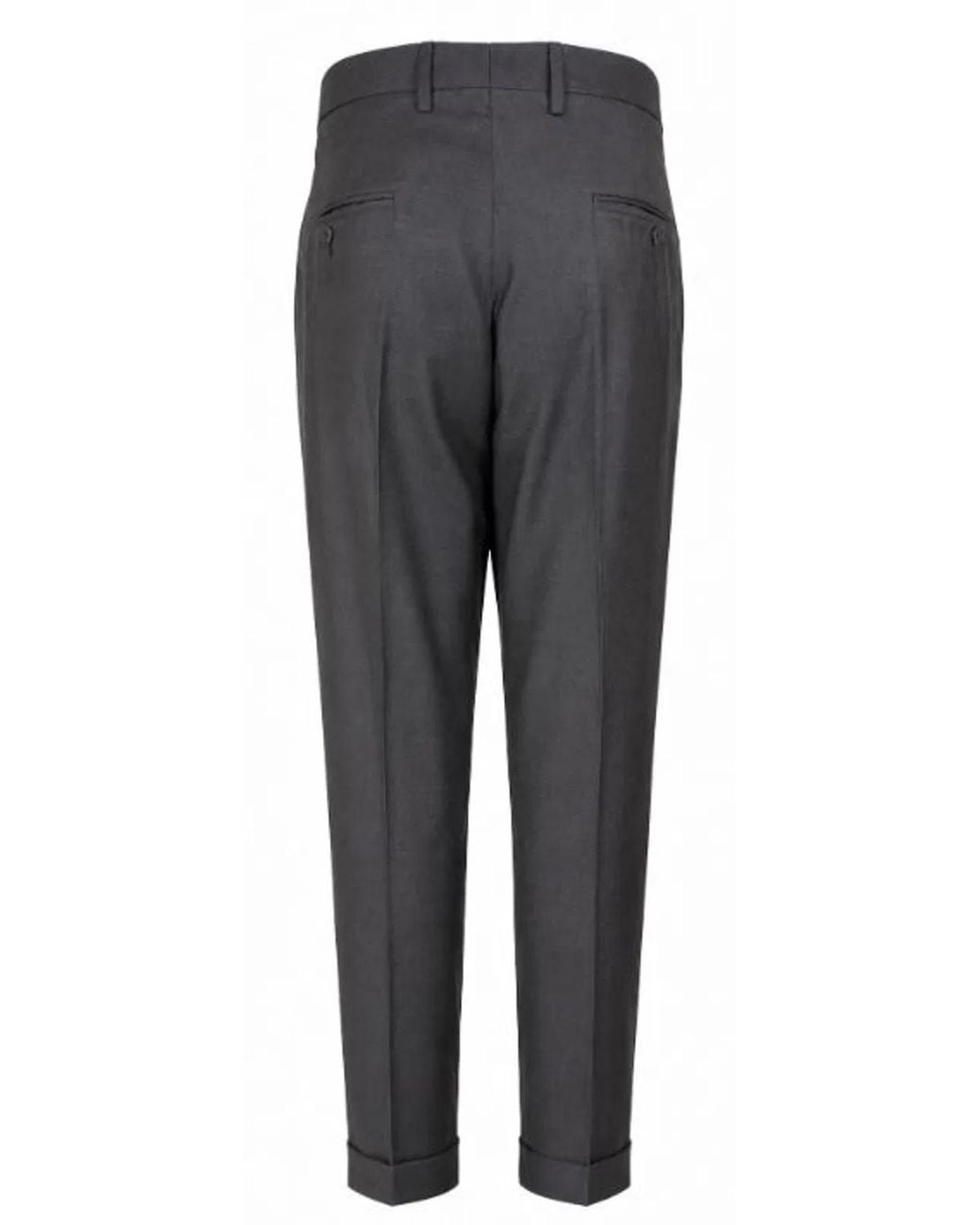 GTA Black Cotton Trousers for men