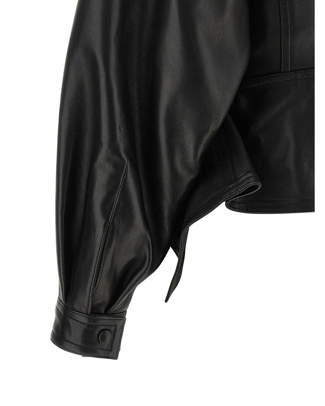 Balmain Black 'Iconica' Leather Jacket