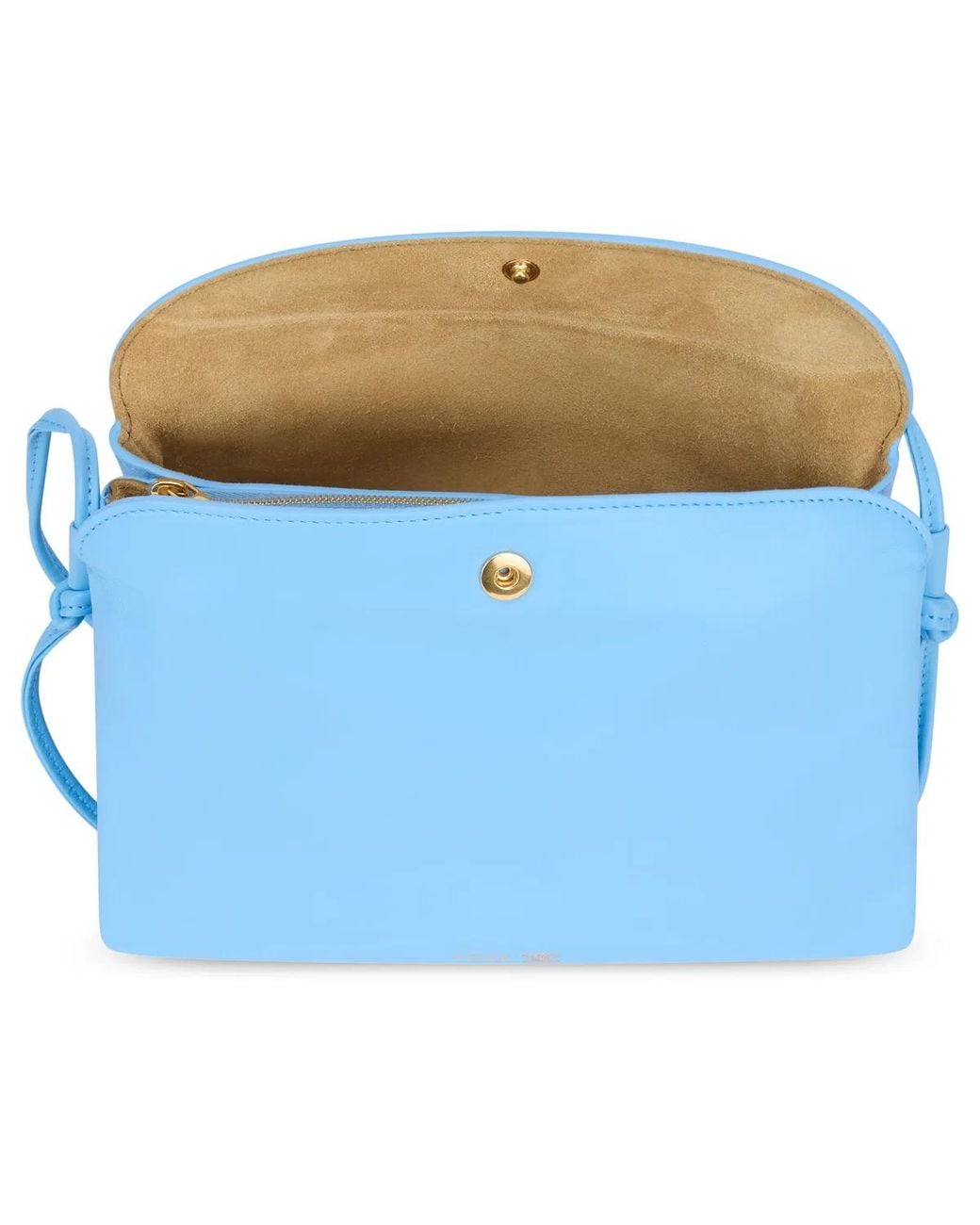 Céline Blue Shoulder Bag Smooth Leather Lambskin