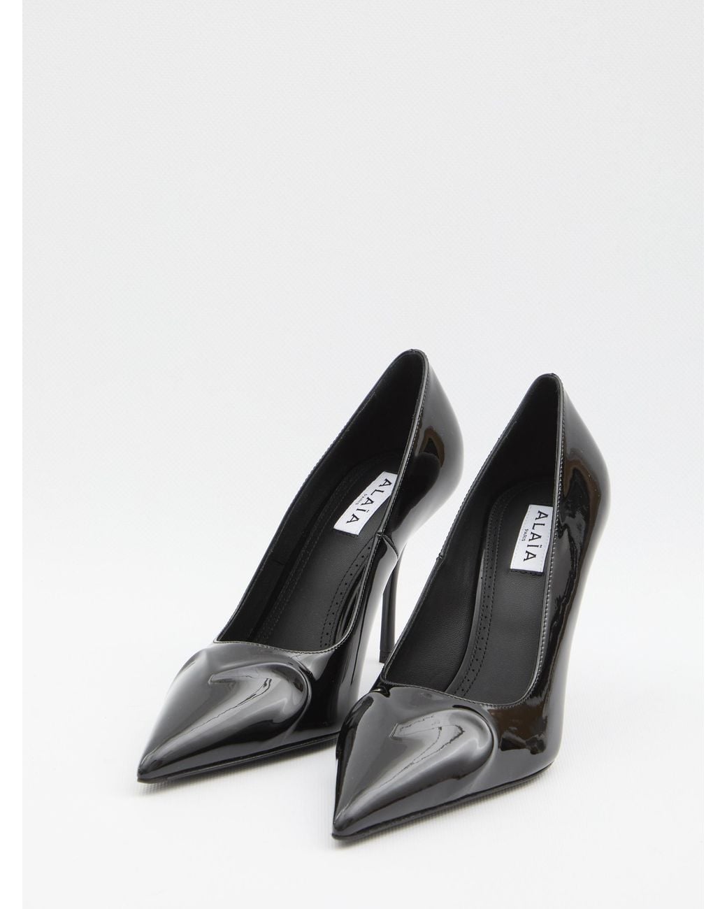 Alaïa Black Alaia Le Cœur 3D Patent Leather Pumps