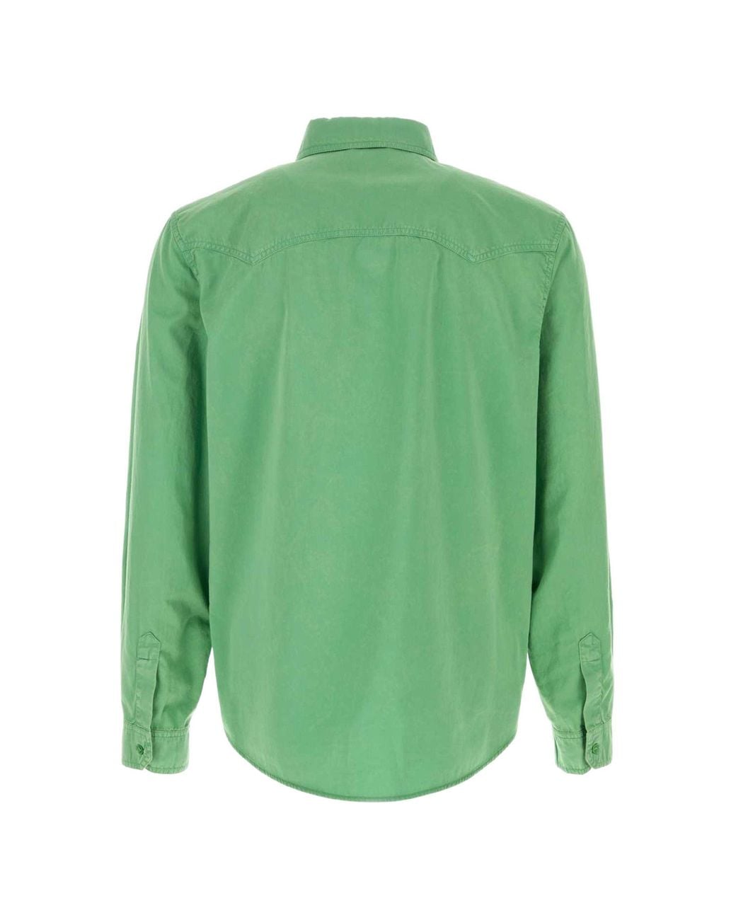Versace Green Cotton Shirt for men