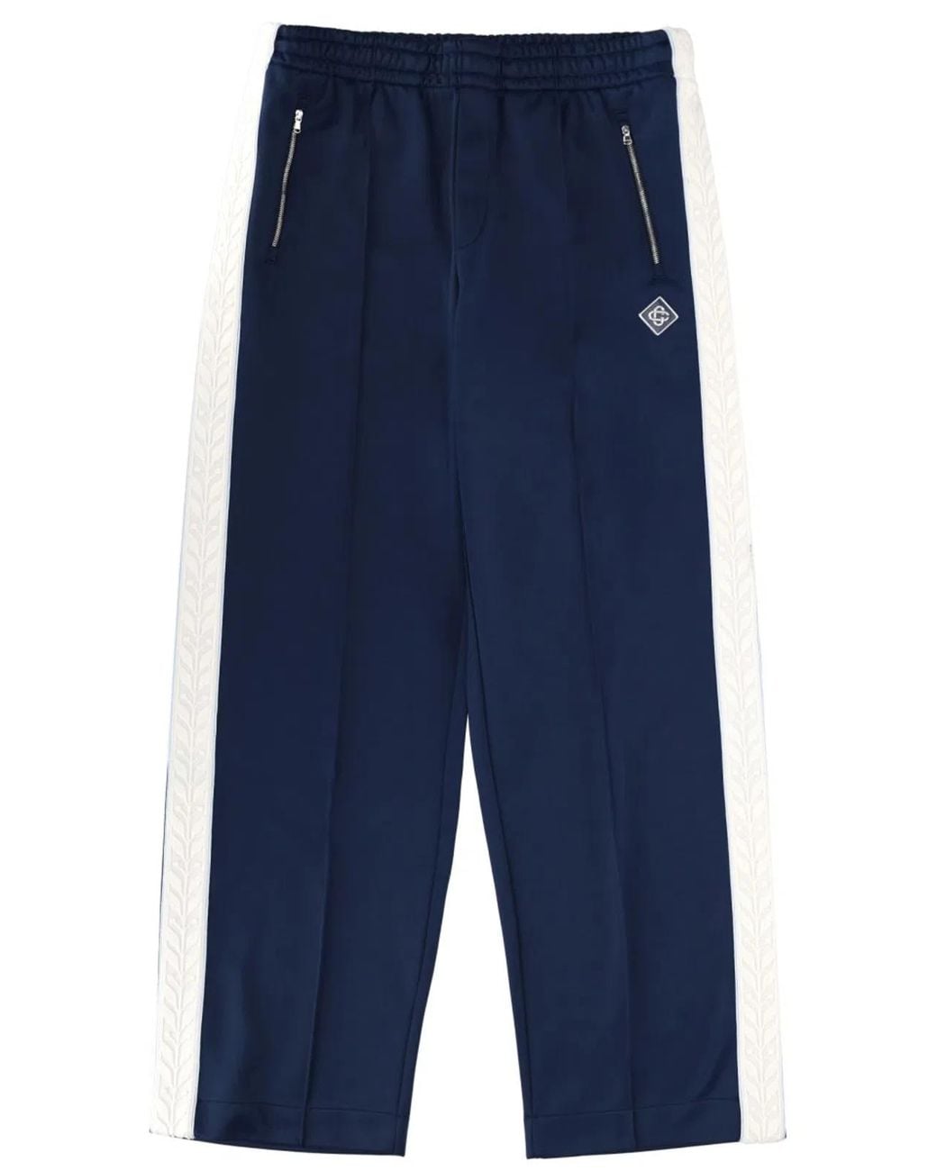 Casablanca Blue Polyamide-Cotton Trousers for men
