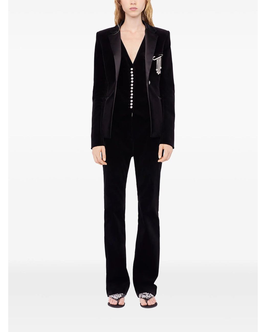 Rabanne Black Cotton Polyester Elastane Jacket
