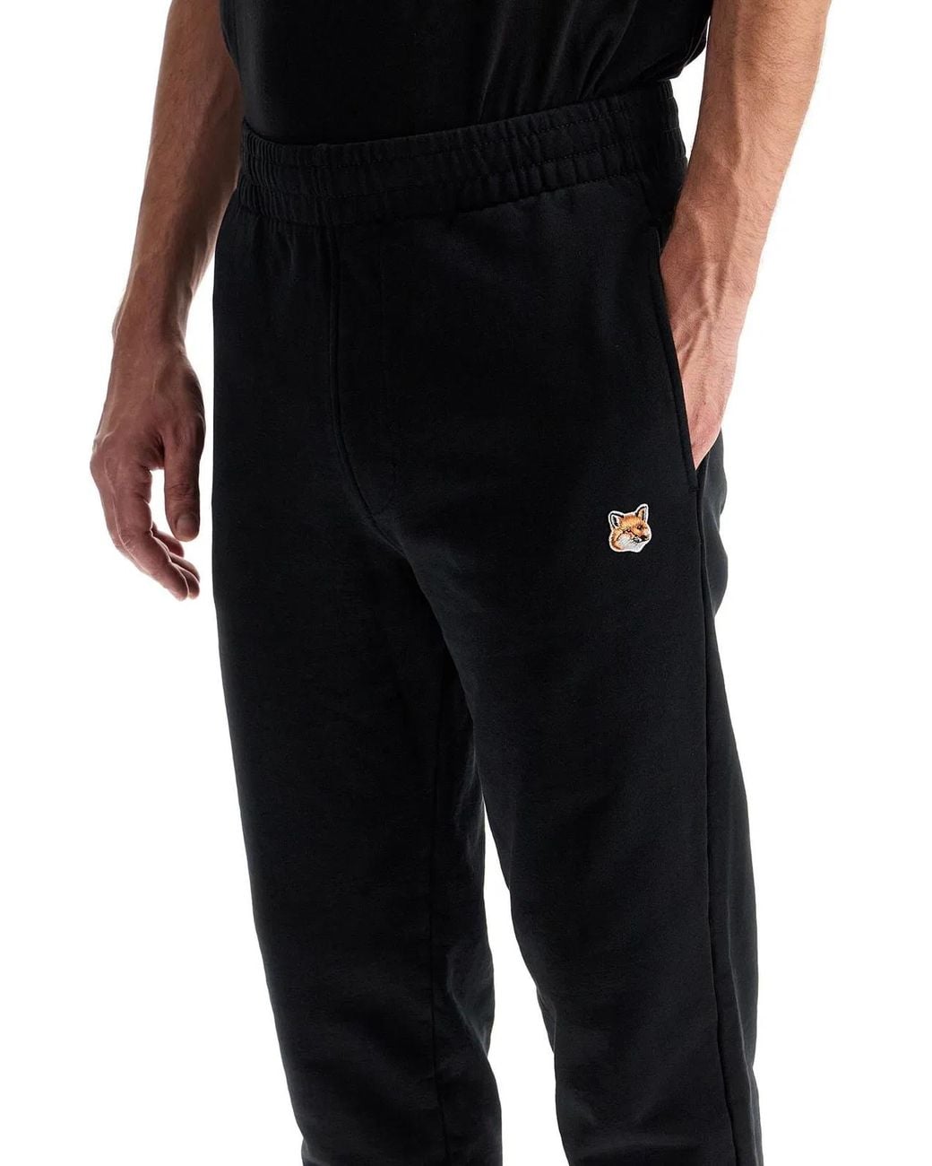 Maison Kitsuné Black Maison Kitsuné Trousers for men