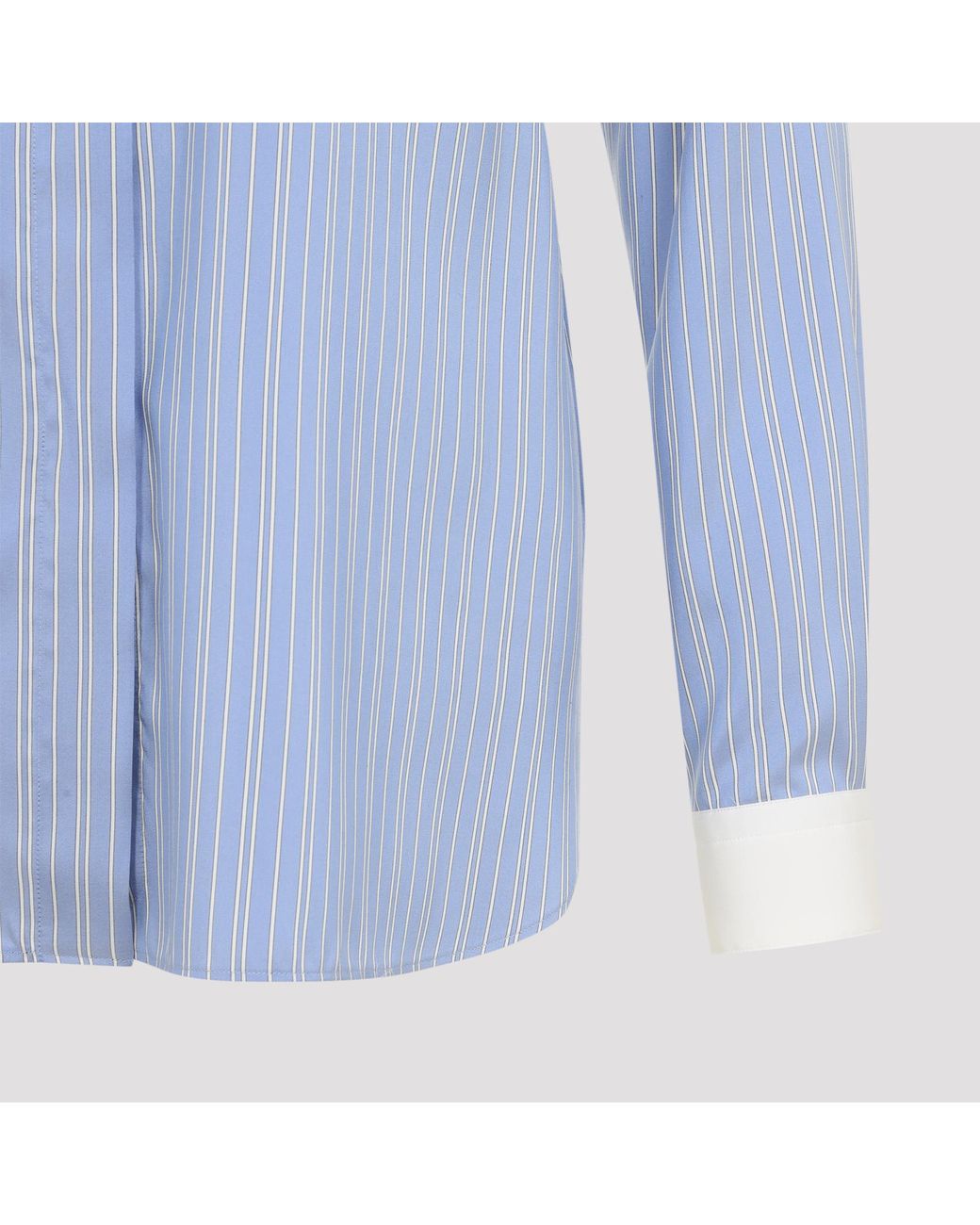 Tom Ford Blue Combo Light Striped Silk Shirt