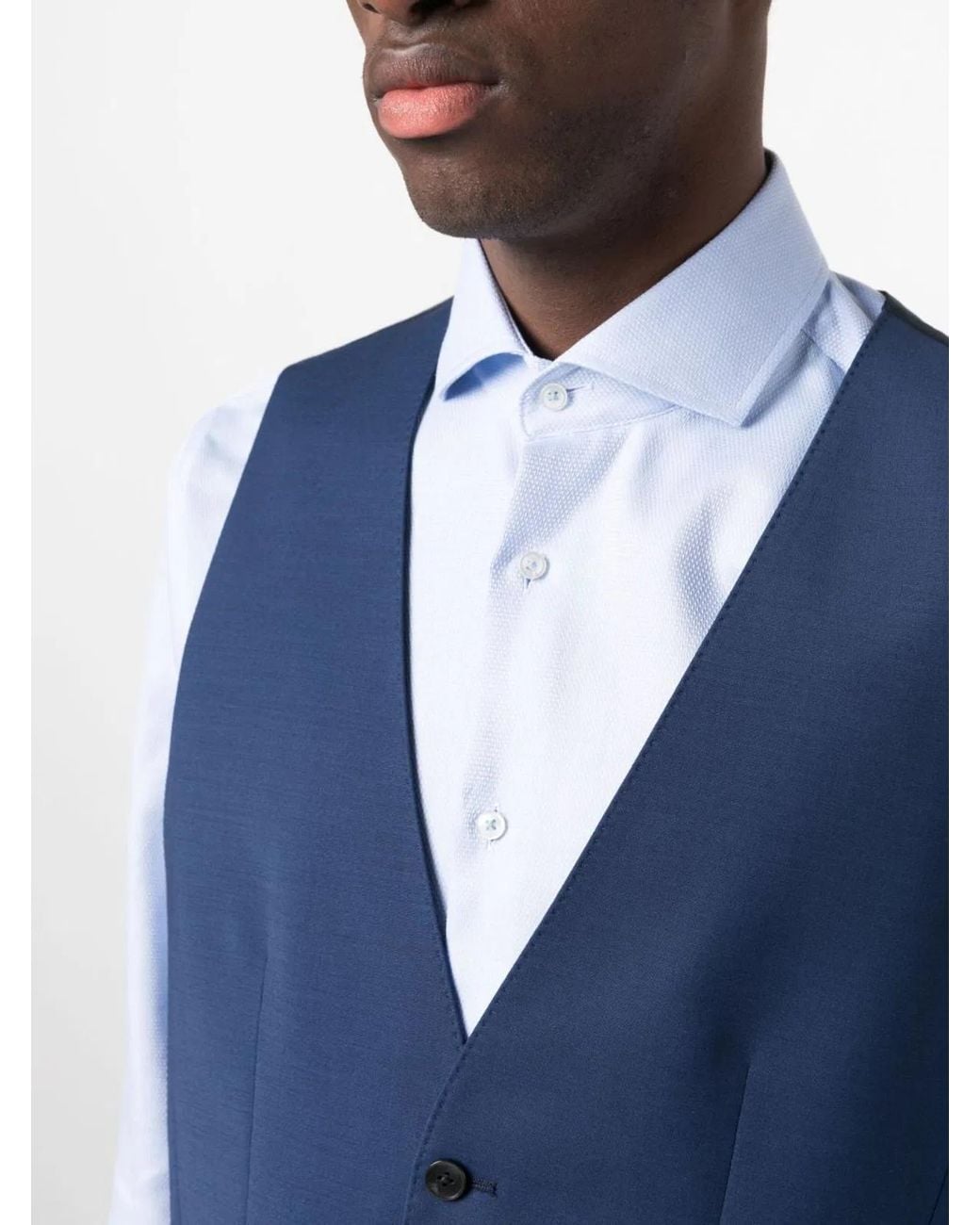 Boss Blue Chaleco Conjunto for men