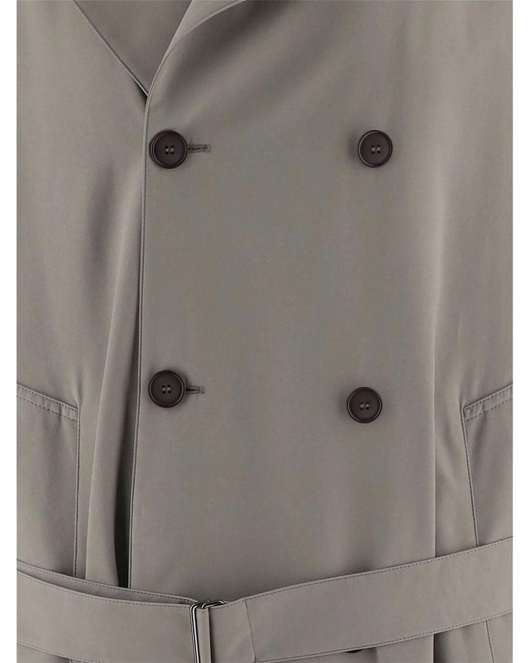 Giorgio Armani Gray Trench Doppiopetto Over for men