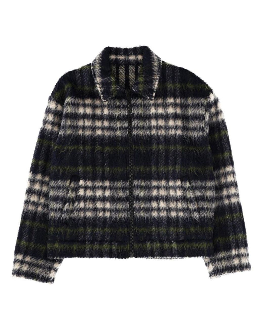 MSGM Black Pile Jacket for men