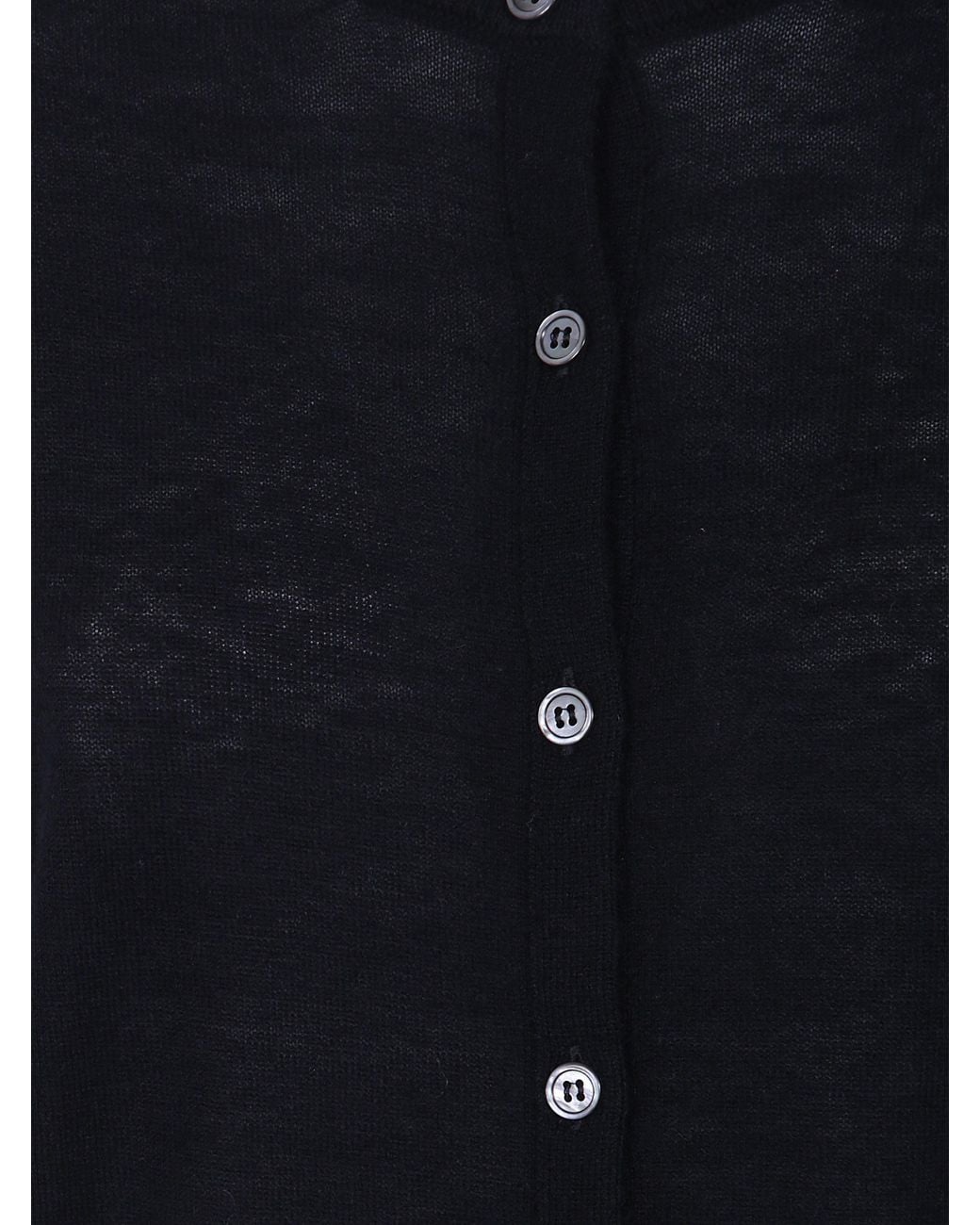Nuur Blue Korean Double Breasted Cardigan