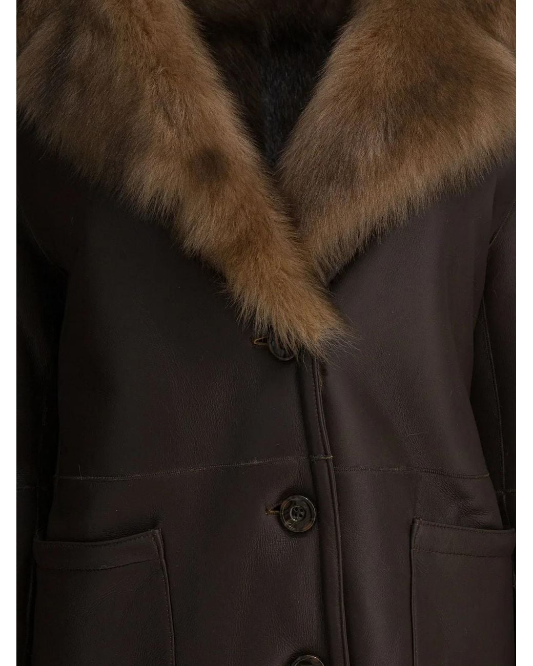 B&W Black B&W Leather Shearling Jacket