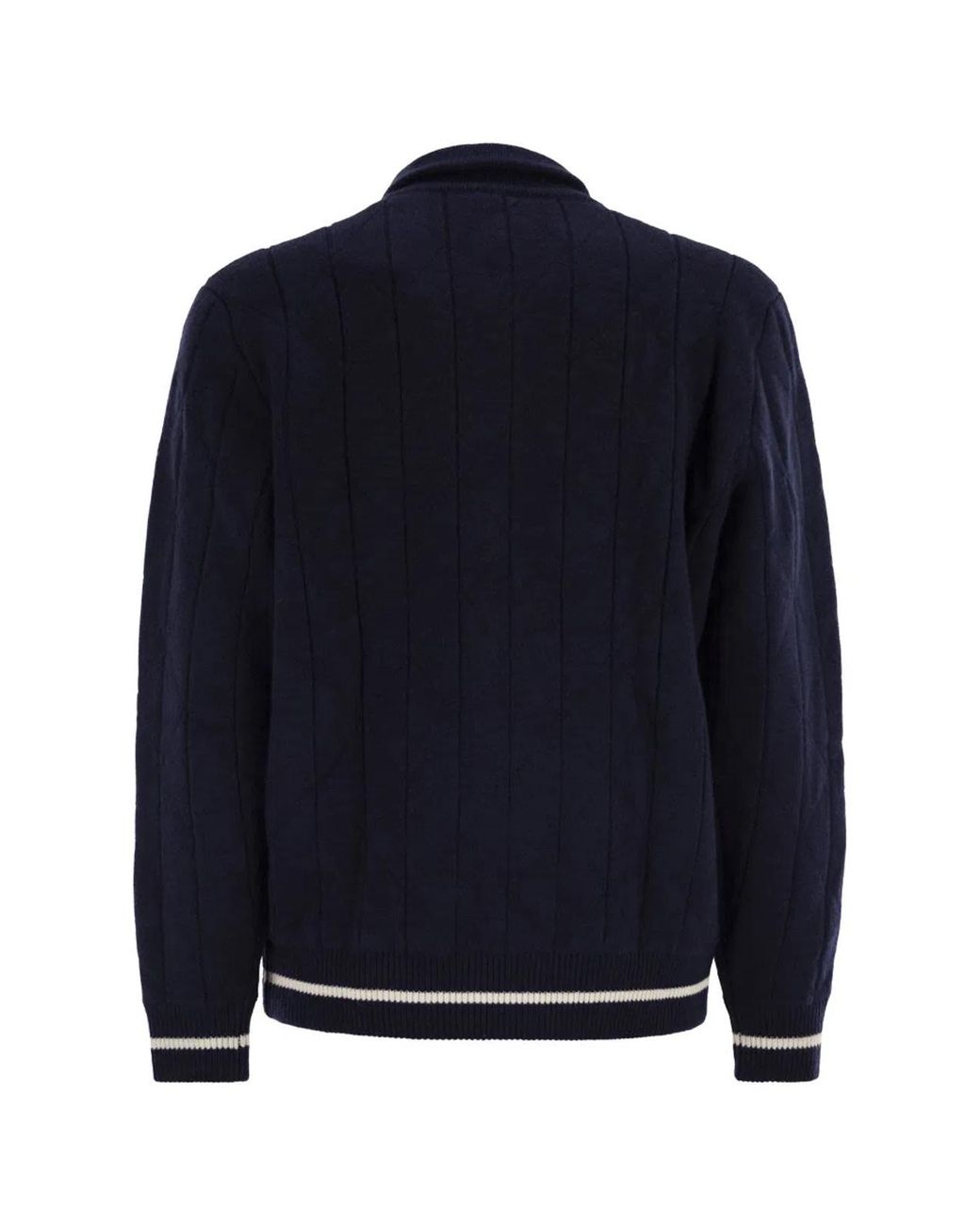 Kiton Blue Cashmere Bomber Jacket for men