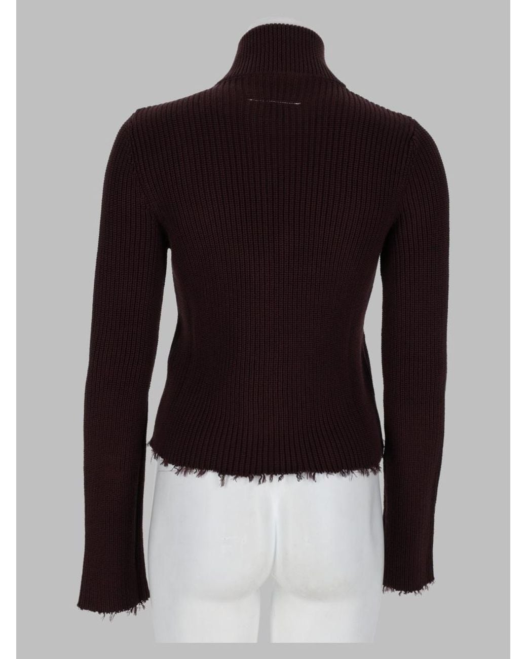 MM6 by Maison Margiela Black Cardigan A Coste Con Zip