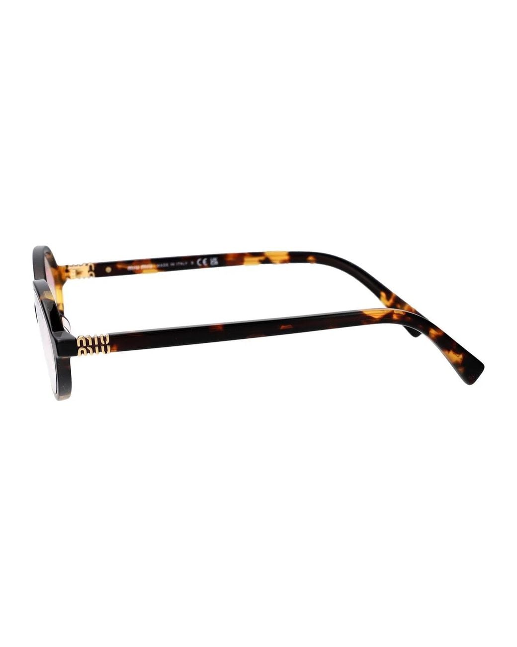 Miu Miu Brown Acetate Havana Miele Sunglasses
