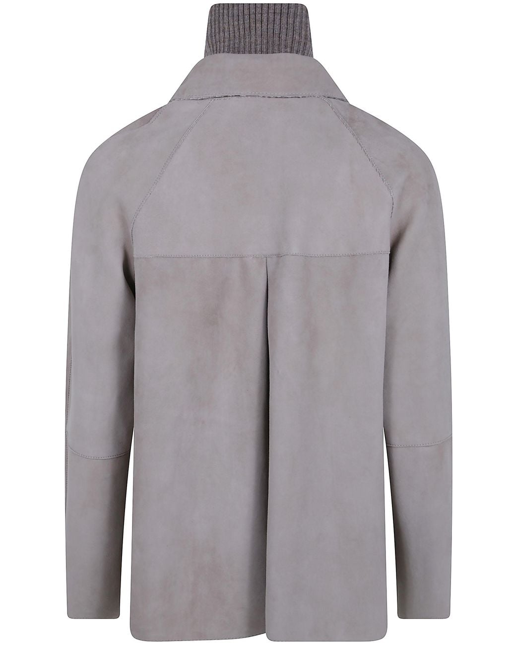 The Jackie Leathers Gray "Sole" Suede Jacket
