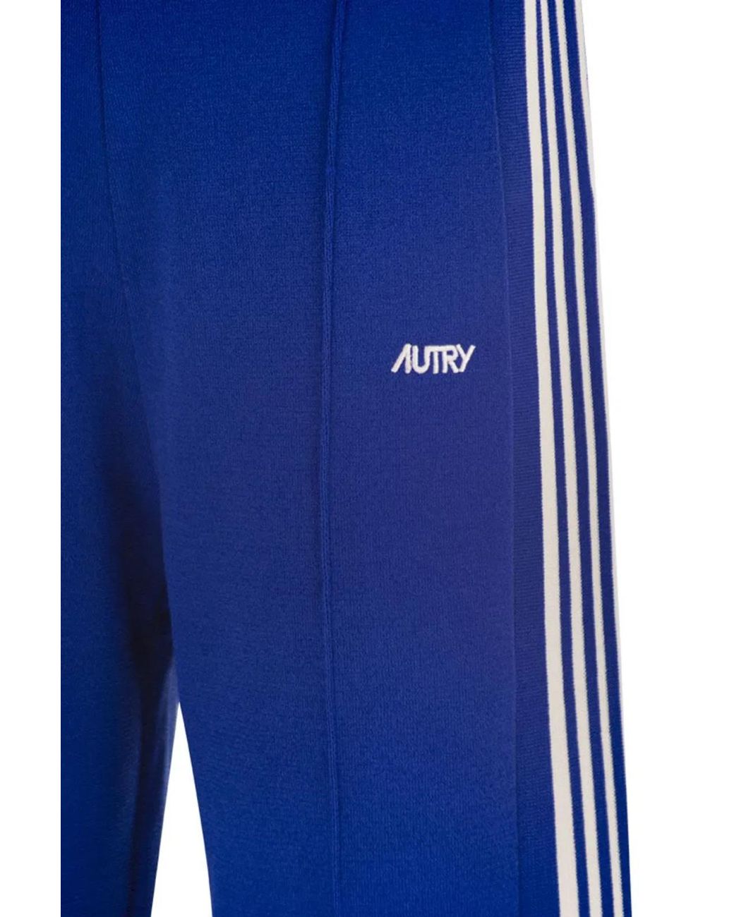 Autry Blue Knitted Viscose Joggers for men