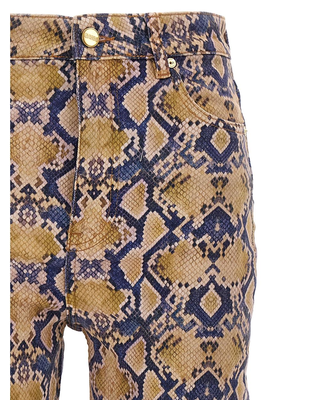 Ganni Multicolor Python Jeans