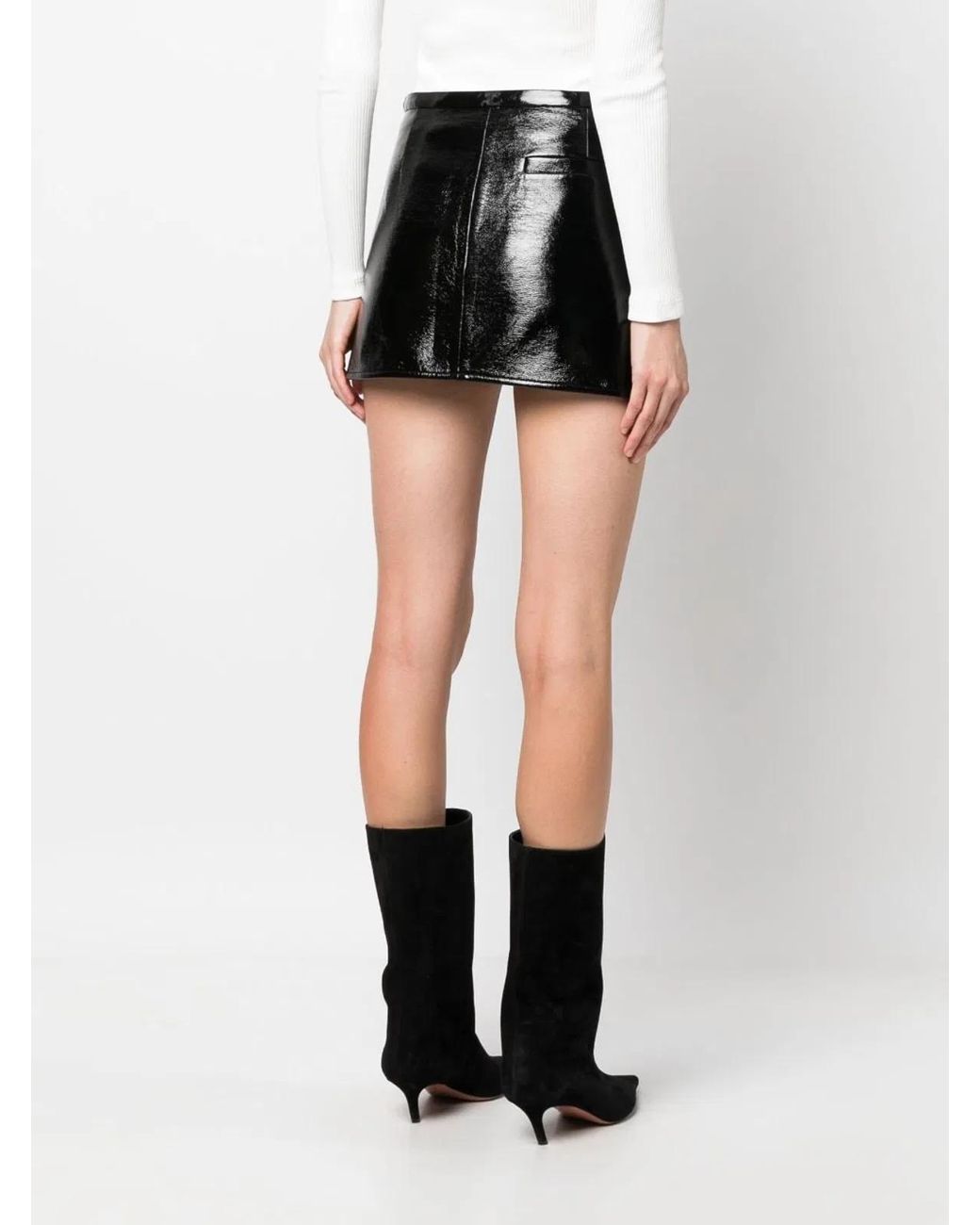 Courreges Black Courregès Double Slits Vinyl