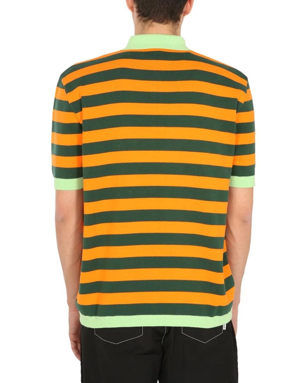 SUNNEI X ELEONORA BONUCCI Yellow Knitted Polo for men