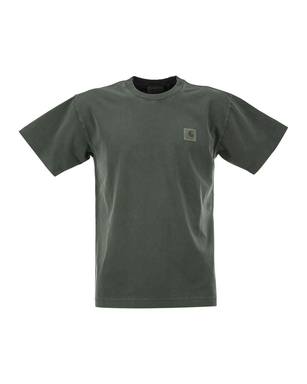 Carhartt Green Cotton T-Shirt With Logo