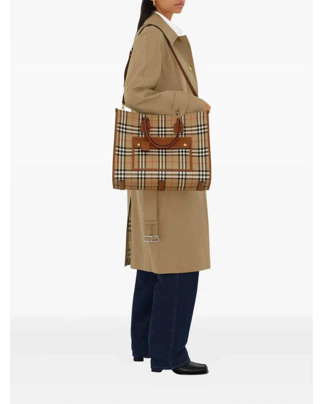 Burberry Brown Medium Freya Tote