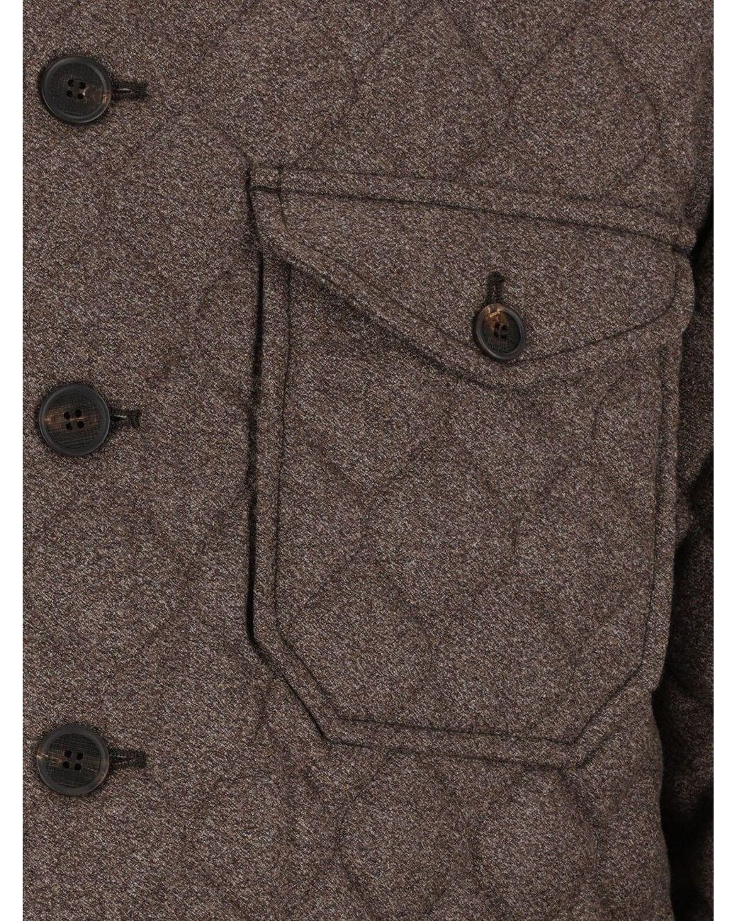 Emporio Armani Brown Wool Jacket for men