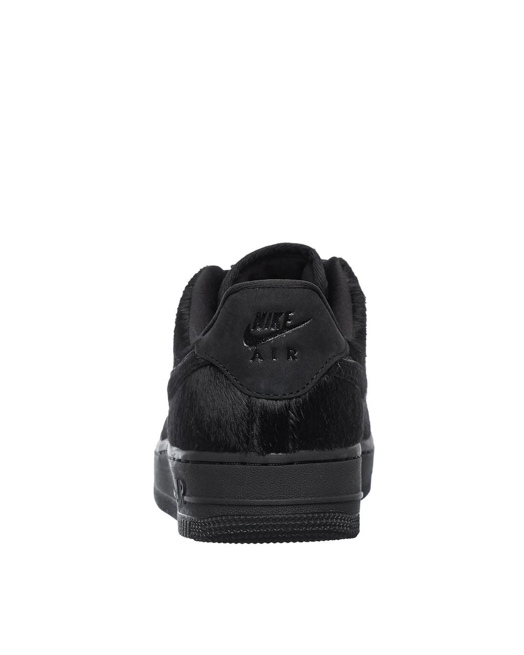 Nike Black Air Force 1 Low '07 Pony Hair Sneakers