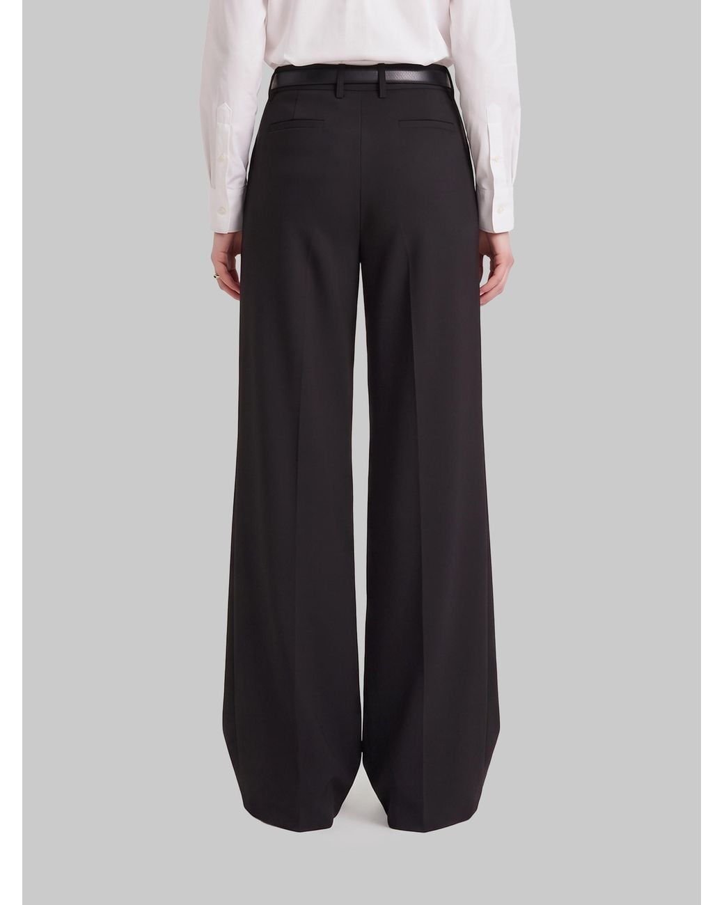 SUTTON NEW YORK Black Straight Leg Canvas Trousers