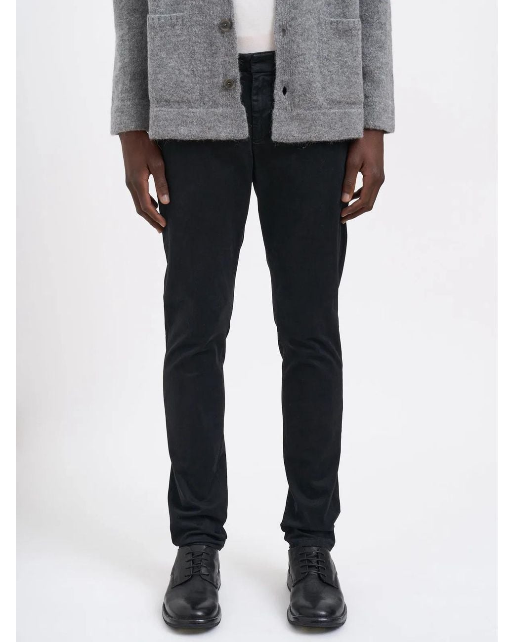 Dondup Blue Cotton Trousers Mod. Gaubert for men