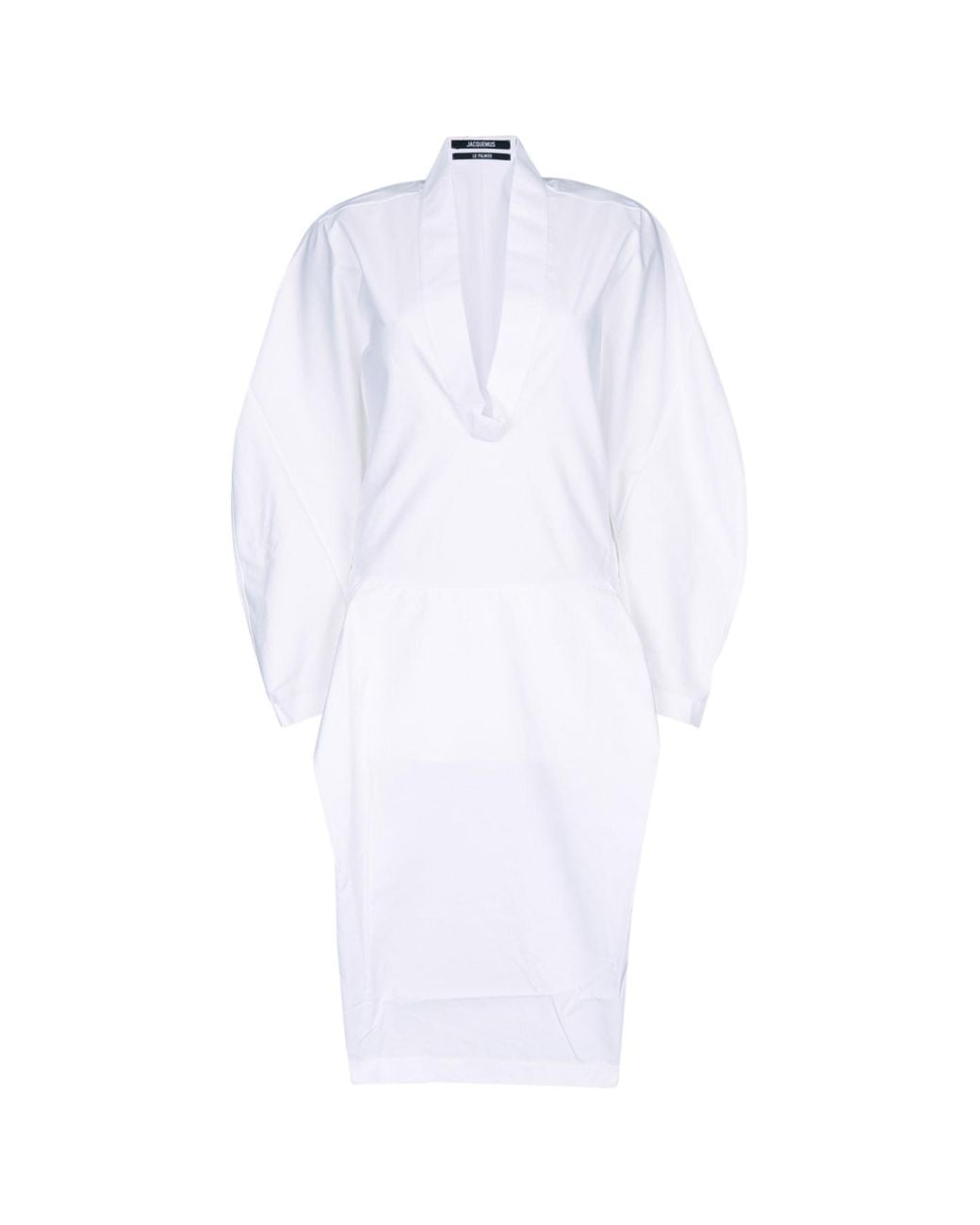 Jacquemus White Dove Wrap Dress