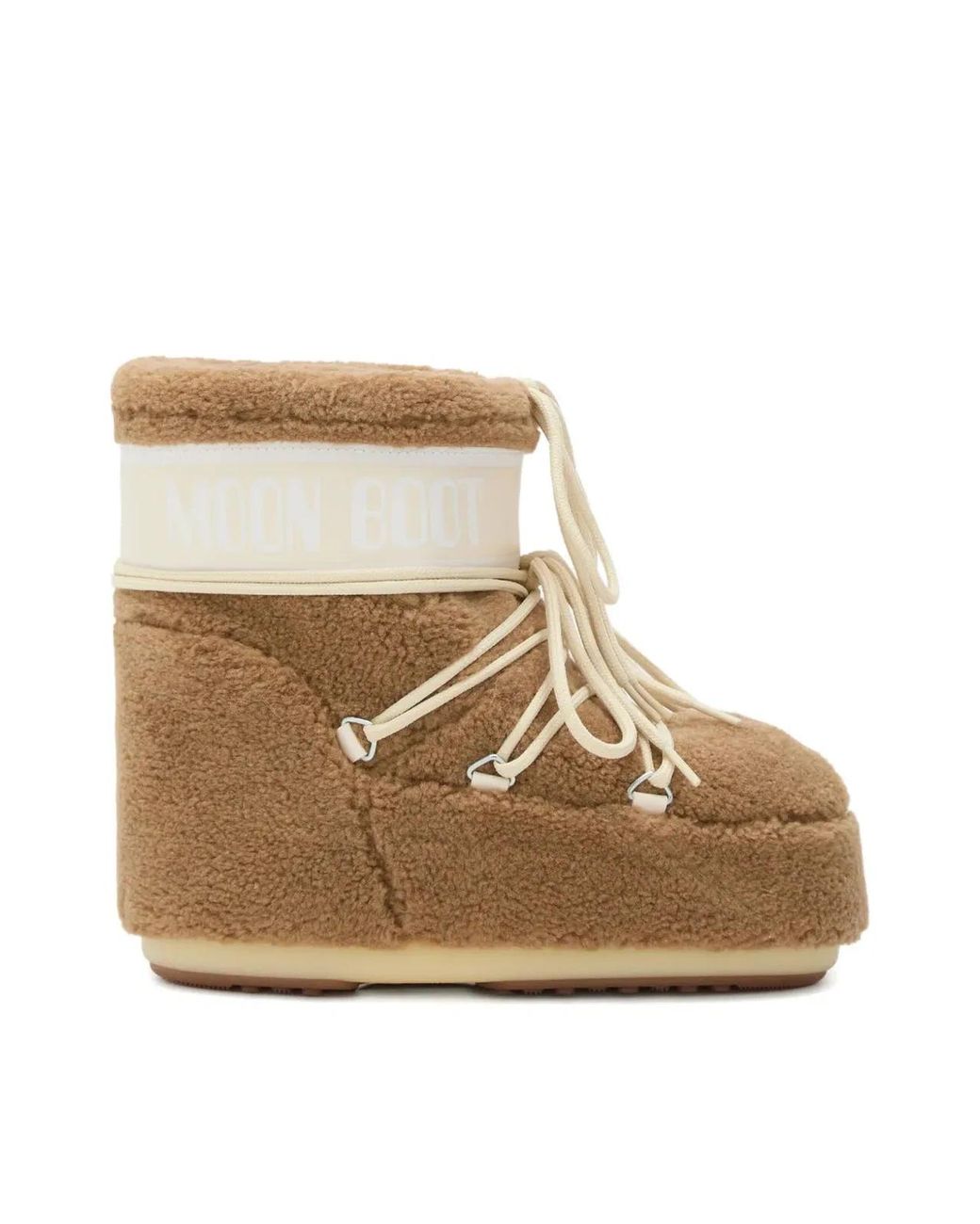 Moon Boot Natural Icon Low Fleece Teddy Snow Boots