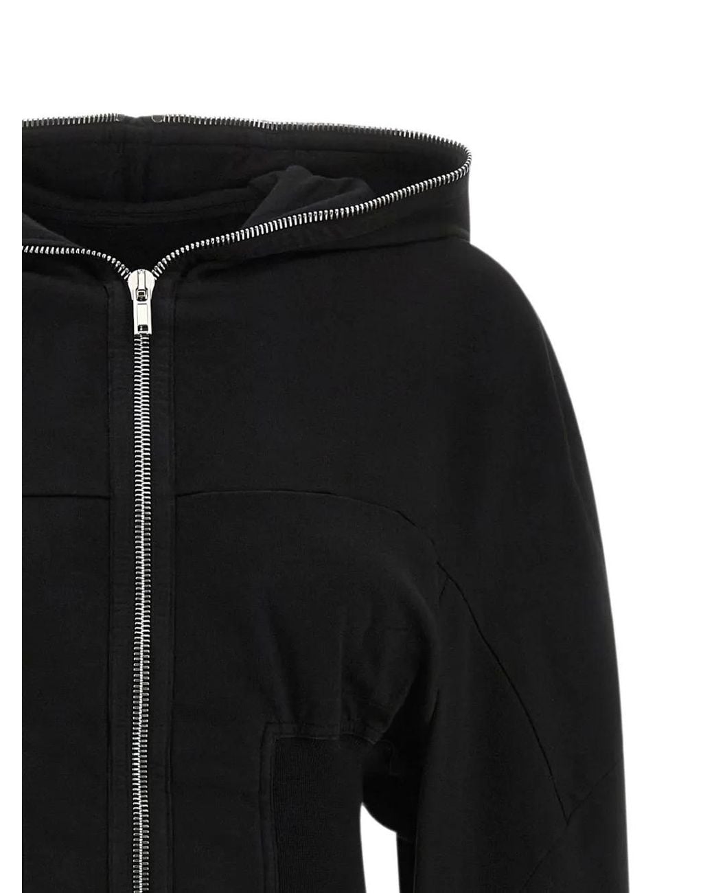 Rick Owens Black Collage Gimp Hoodie