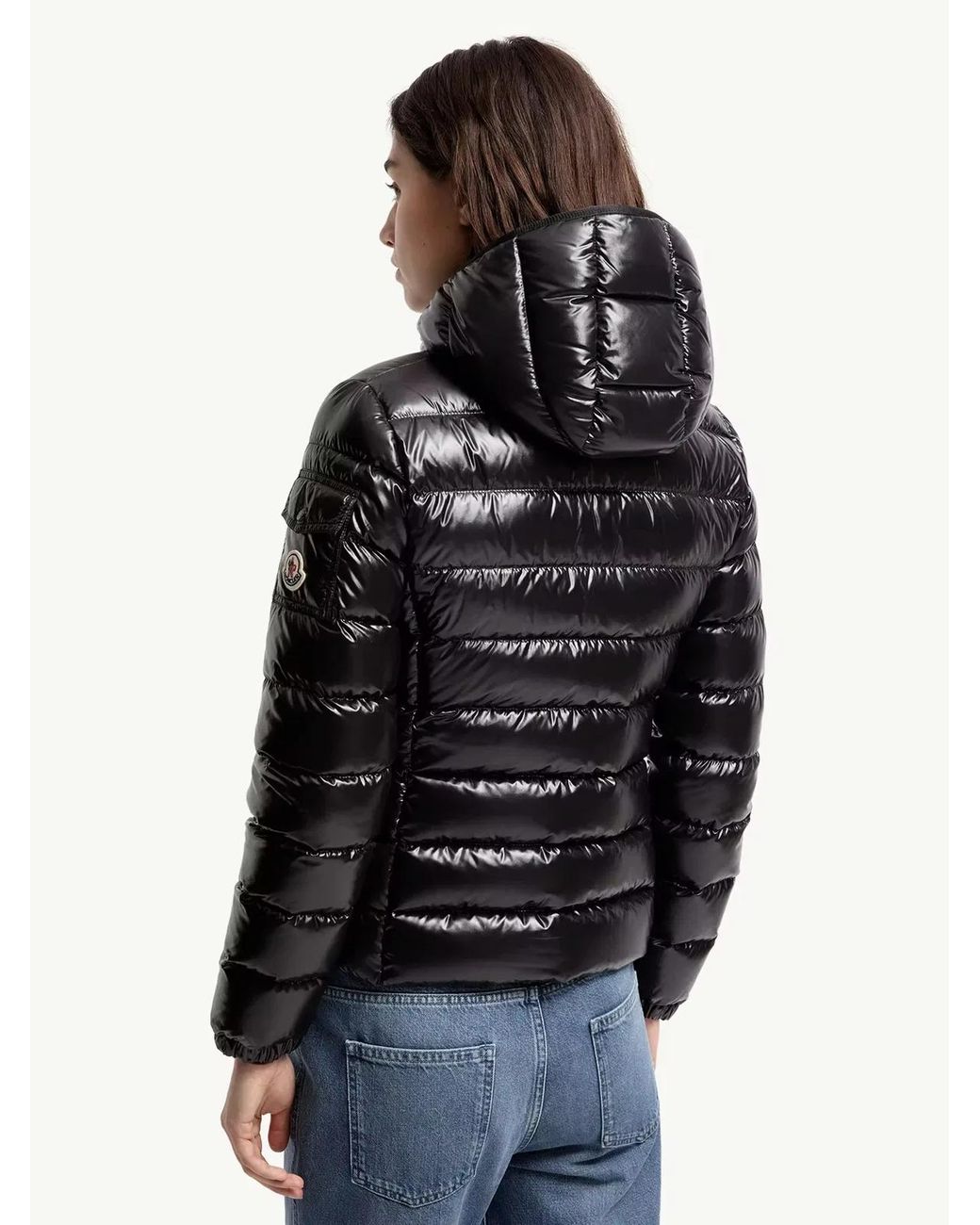 Moncler Black Bady Hooded Short Down Jacket