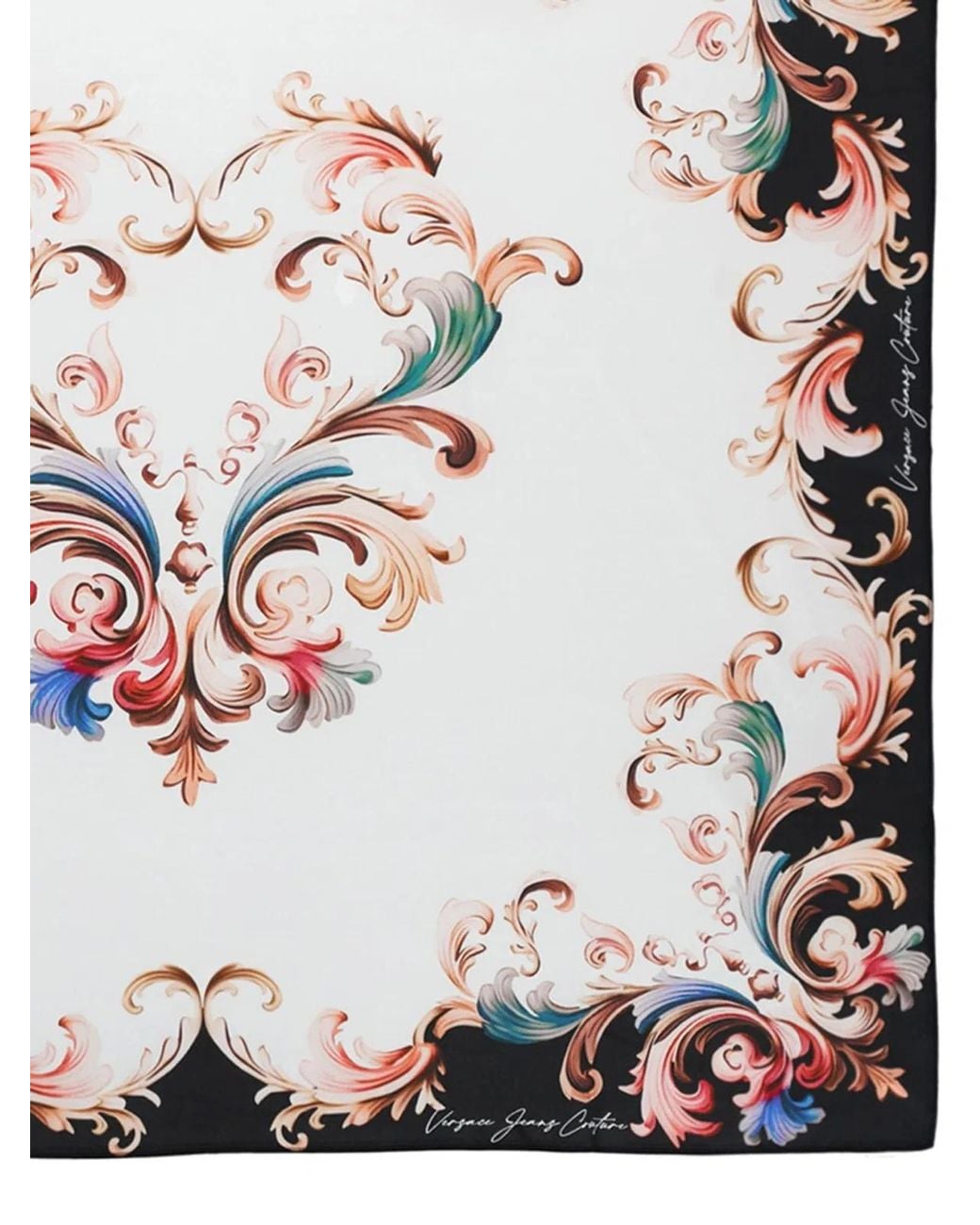 Versace Jeans Couture White Silk Foulard